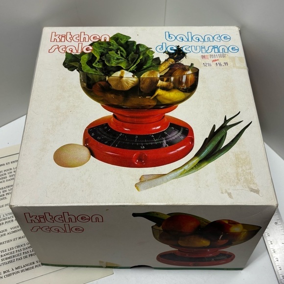 Vintage 70s Cosmo bowl-style food scale, originally purchased from Zellers - Picture 2 of 10